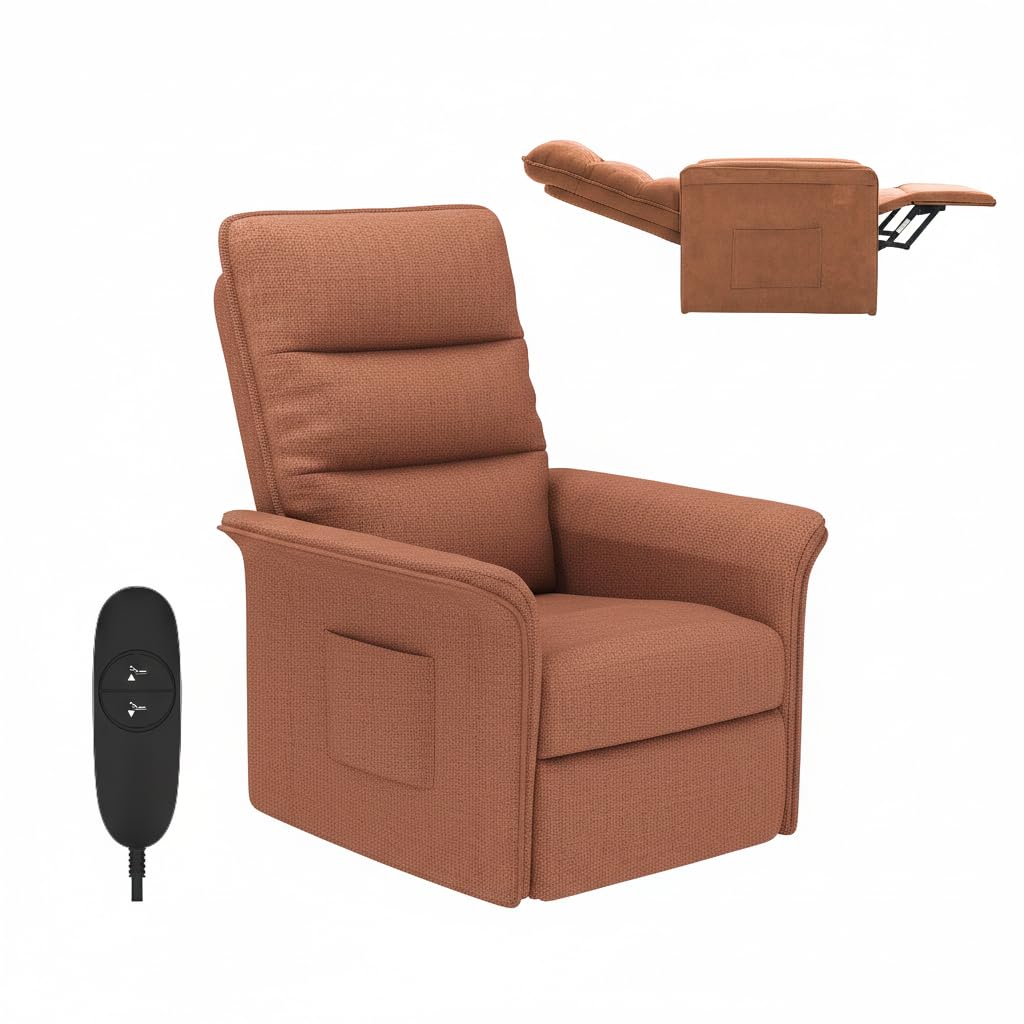 FLEXISPOT Poltrona da Relax Elettrica(82 x 77 x 104 cm) con schienale regolabile, reclinabile da 105 ° a 155°, poltrona reclinabile, divano relax ergonomico poltrona per camera da letto e soggiorno