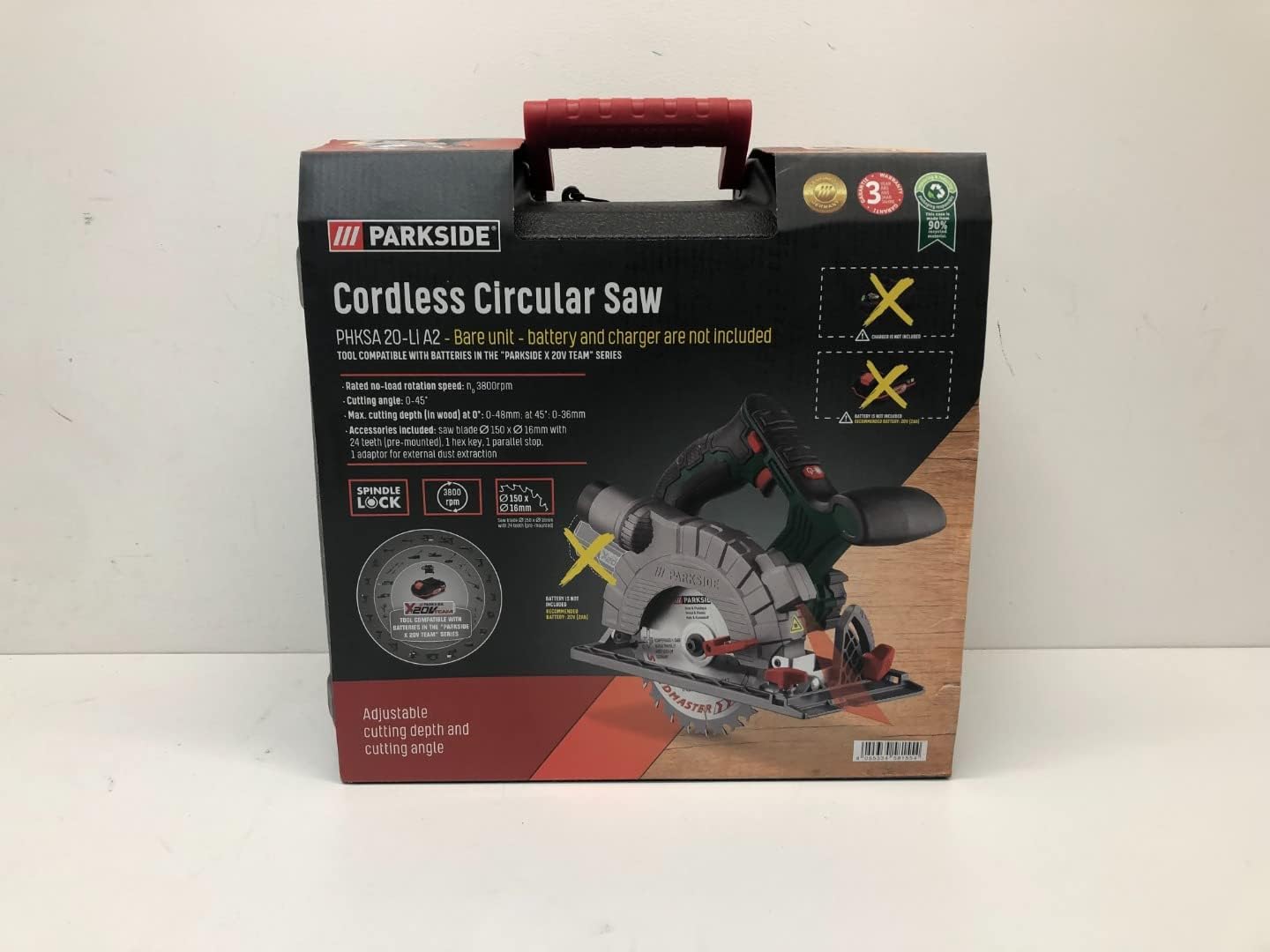 20 Li A1 Parkside Circular Saw Circular Saw Cordless Parkside