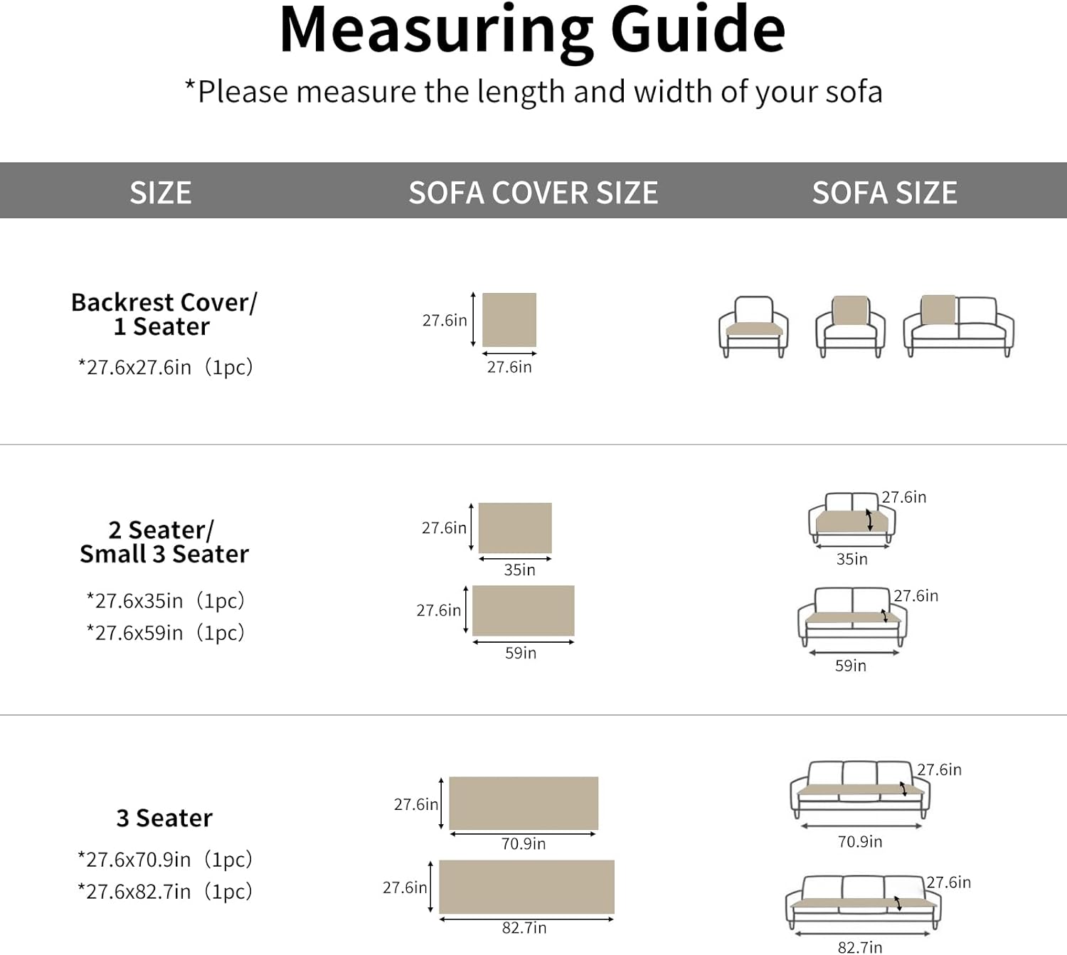Couch Cover for Dogs Washable, Non-Slip Couch Covers for Sofa,Fuzzy Pet-Friendly Couch Cover for 3 Cushion Couches （Brown,27.6" x 59"/70 x 150cm