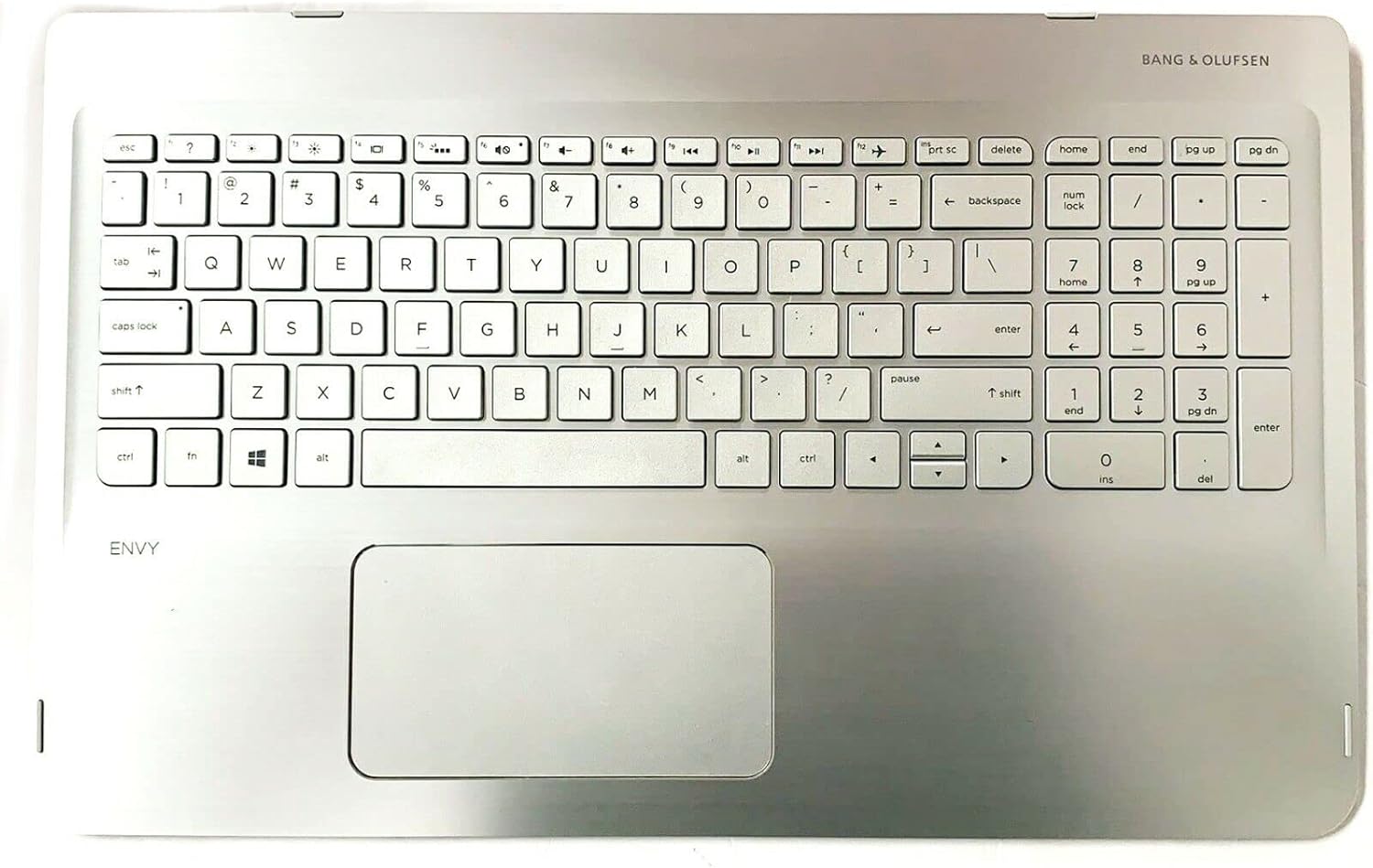 Replacement Laptop Upper Case Palmrest Backlit Keyboard Assembly Part for for HP Envy 15-w113cl X360 M6 15-W105WM 15T-W200 15-W110NR 15 W M6-W 807526-001 Sliver