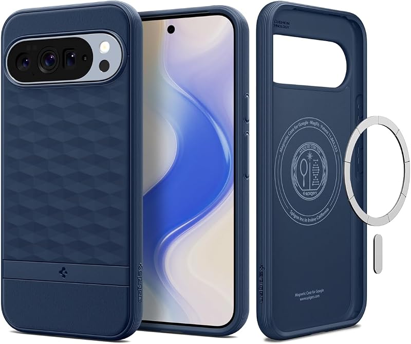 Funda Spigen para Pixel 10/10 Pro, Parallax MagFit (2025) [diseñada para Pixelsnap, compatible con accesorios MagSafe] - Azul medianoche