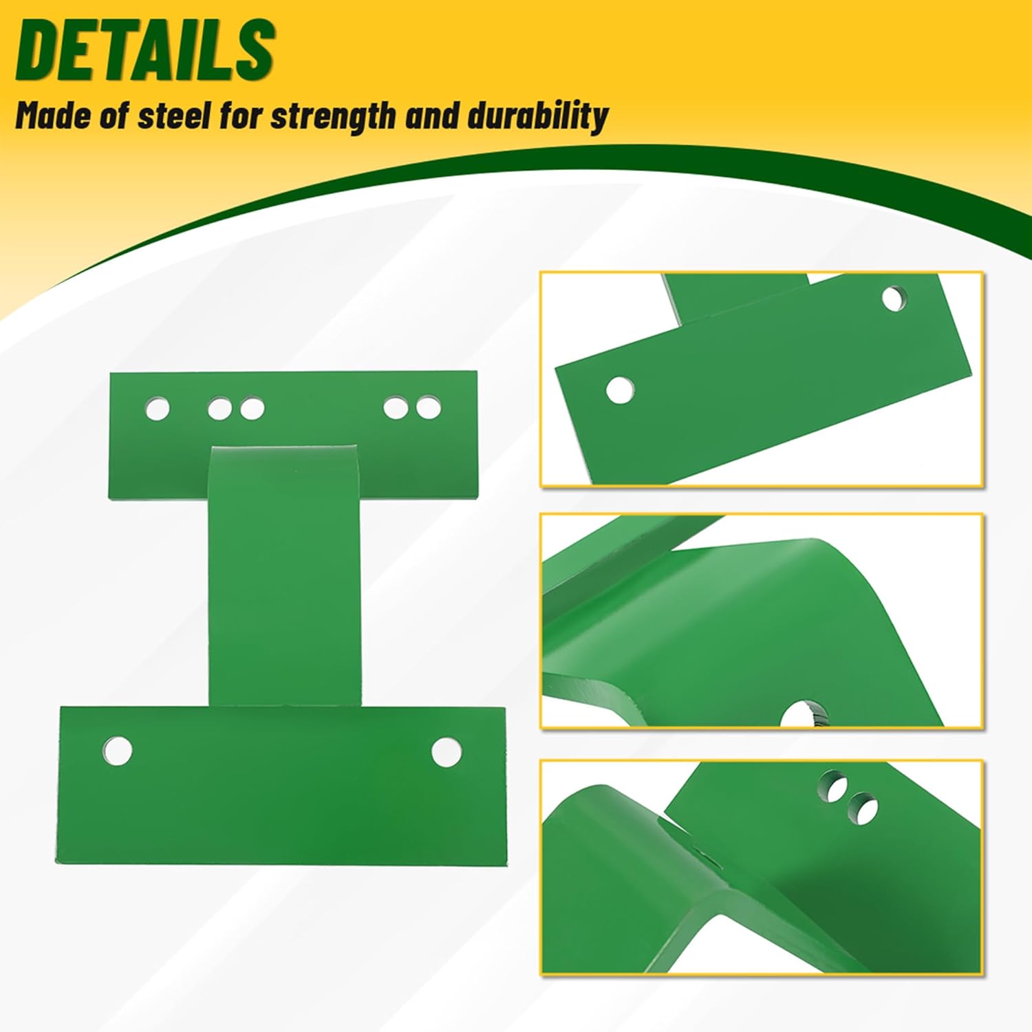 HECASA Step Extension Compatible with John Deere 2510, 2520, 3010, 3020, 4000, 4010, 4020 and Others Bare Metal Finish