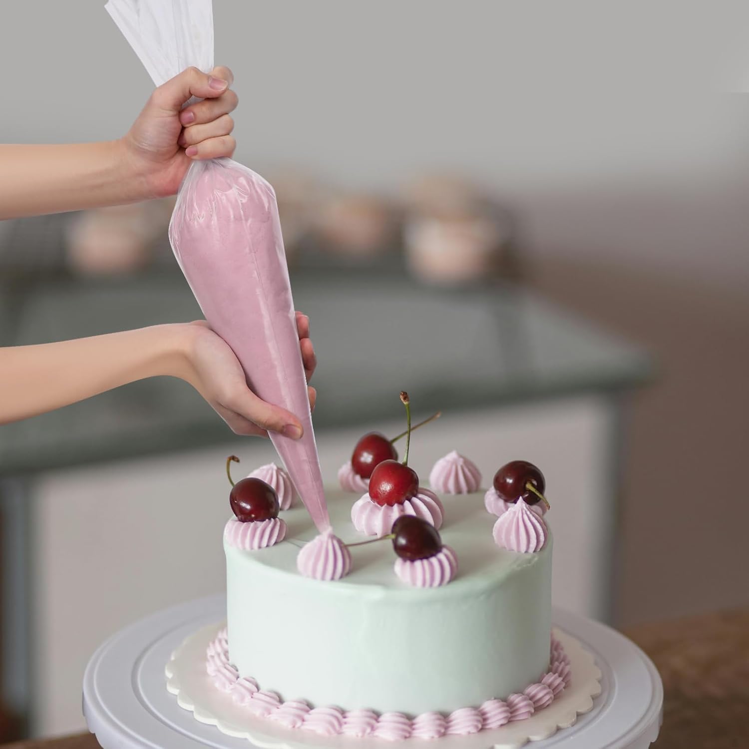 24inch Thickened Pastry Bags 100 Pcs Disposable Piping Bags Cake Decorating Supplies