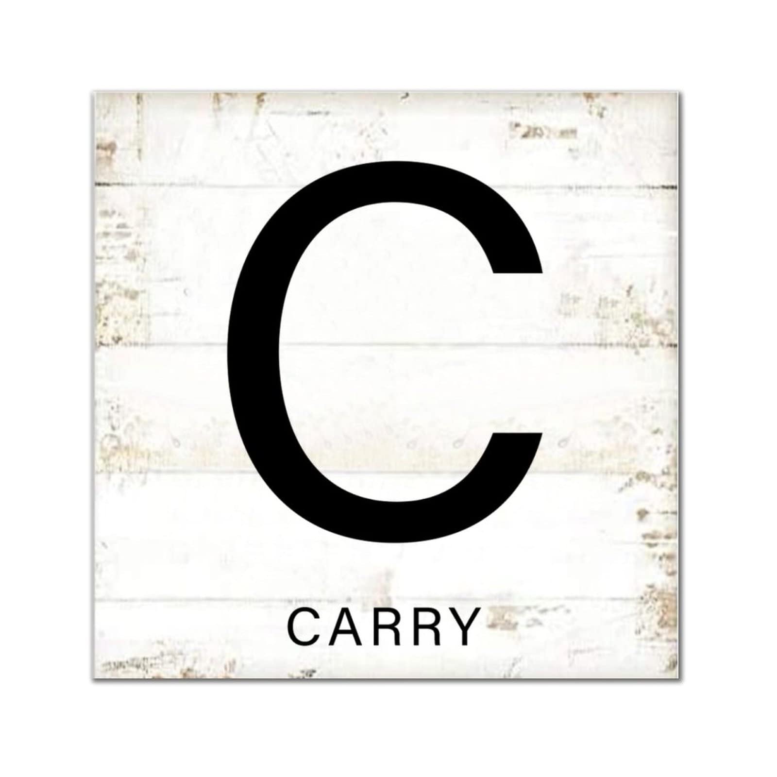 Lettres de l'alphabet en bois monogramme C idée de cadeau originale pendaison de crémaillère