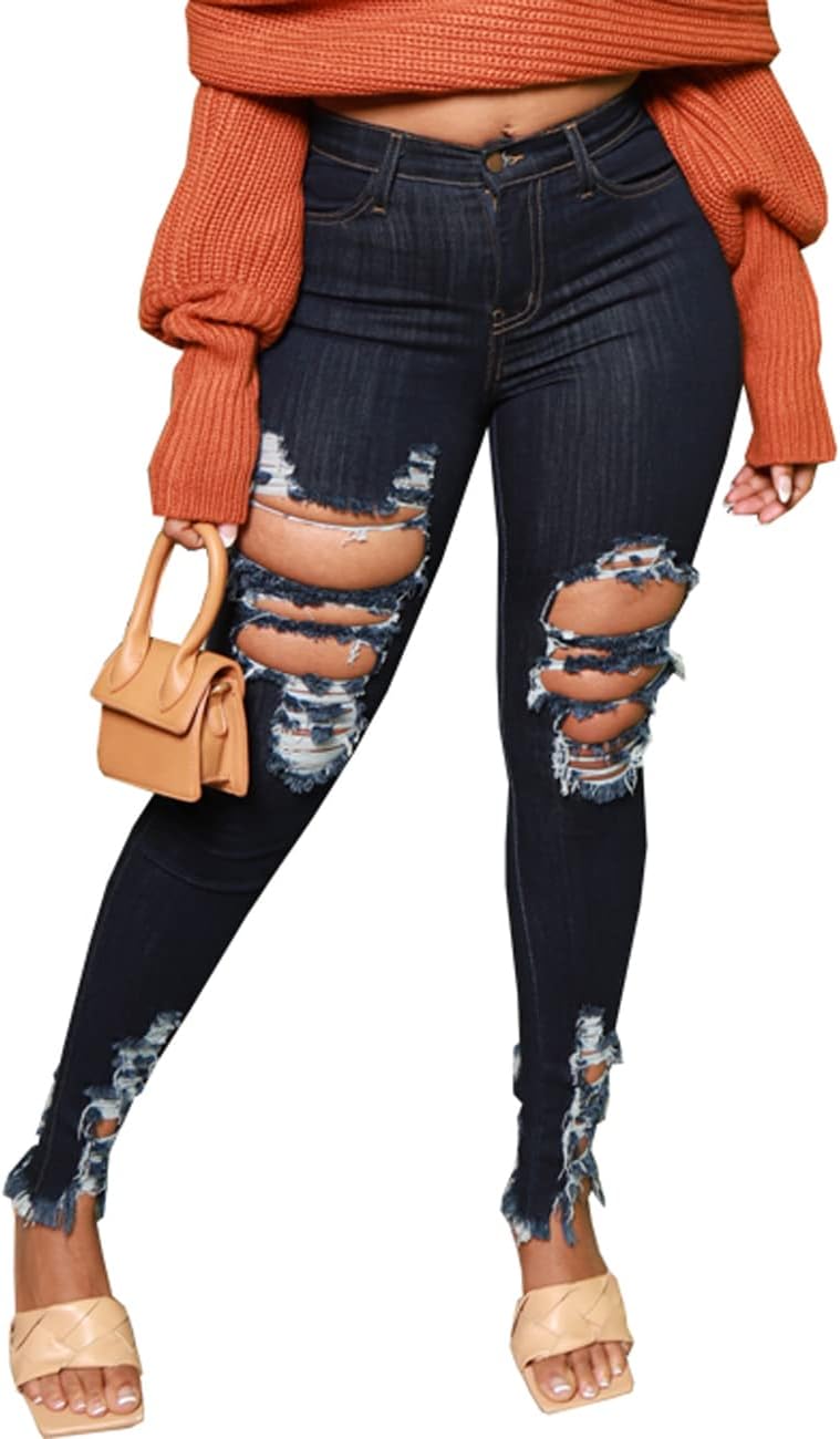 Buy Elastic Skinny Bell Bottom Jeans for Women at Ubuy Australia