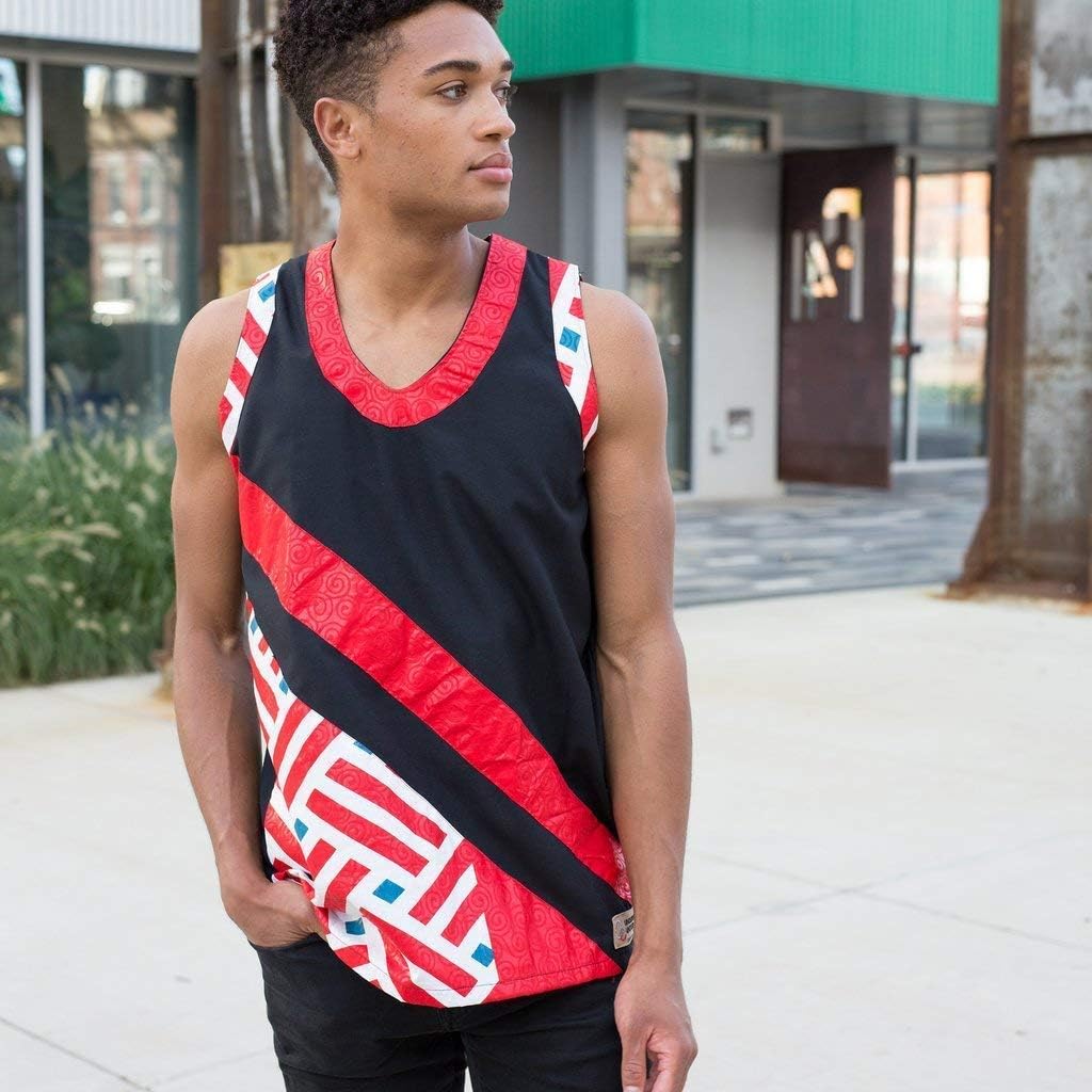 Men's Basketball Jersey | Giza (Dark) | Ethical Fashion | Sportswear | Colorful Style | Streetwear | African Design