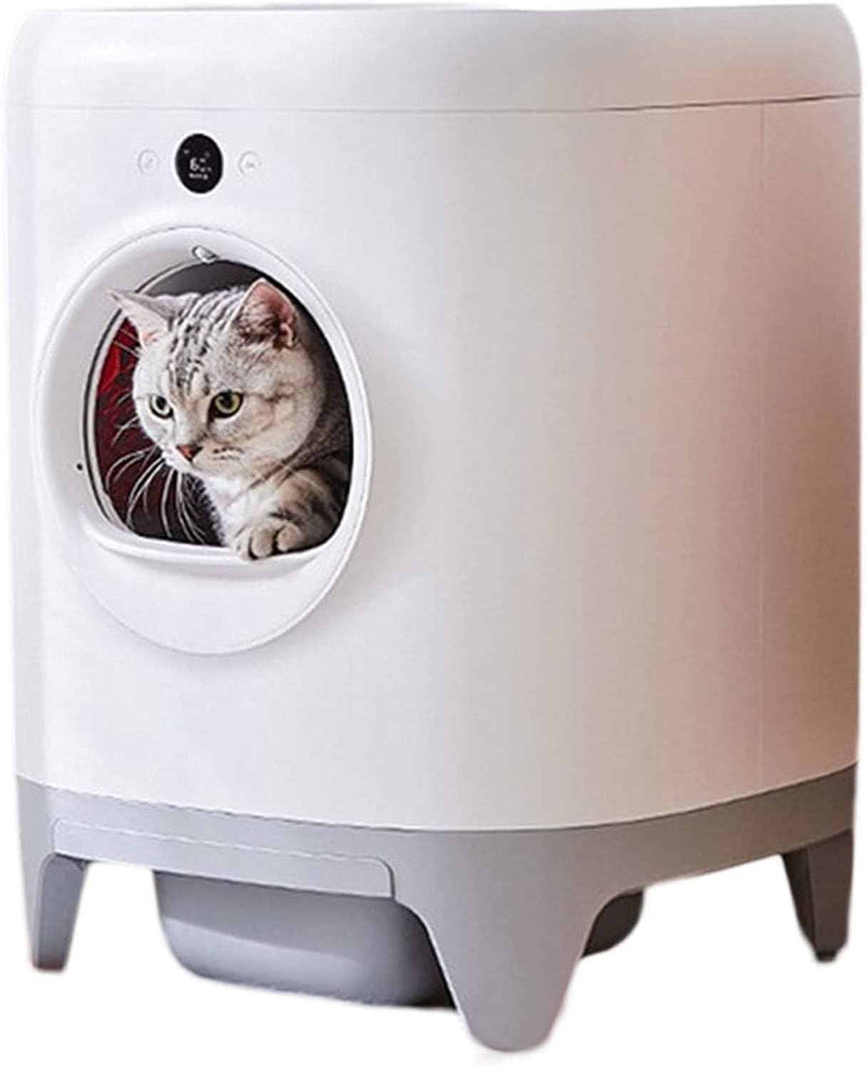 Automatic Cat Toilet Self Cleaning Litter Box with LED Display