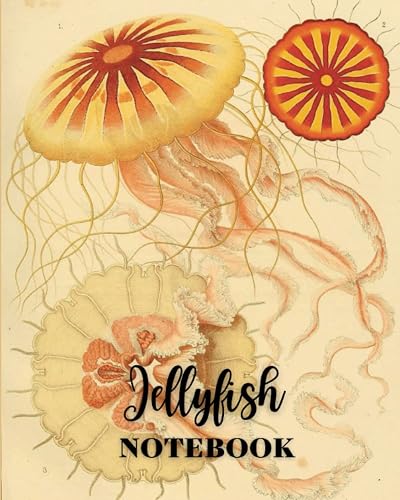 Jellyfish Notebook: 150 Pages Composition Notebook College Ruled, Gift or Present for Students, Office Workers, 8x10, Blank Journal