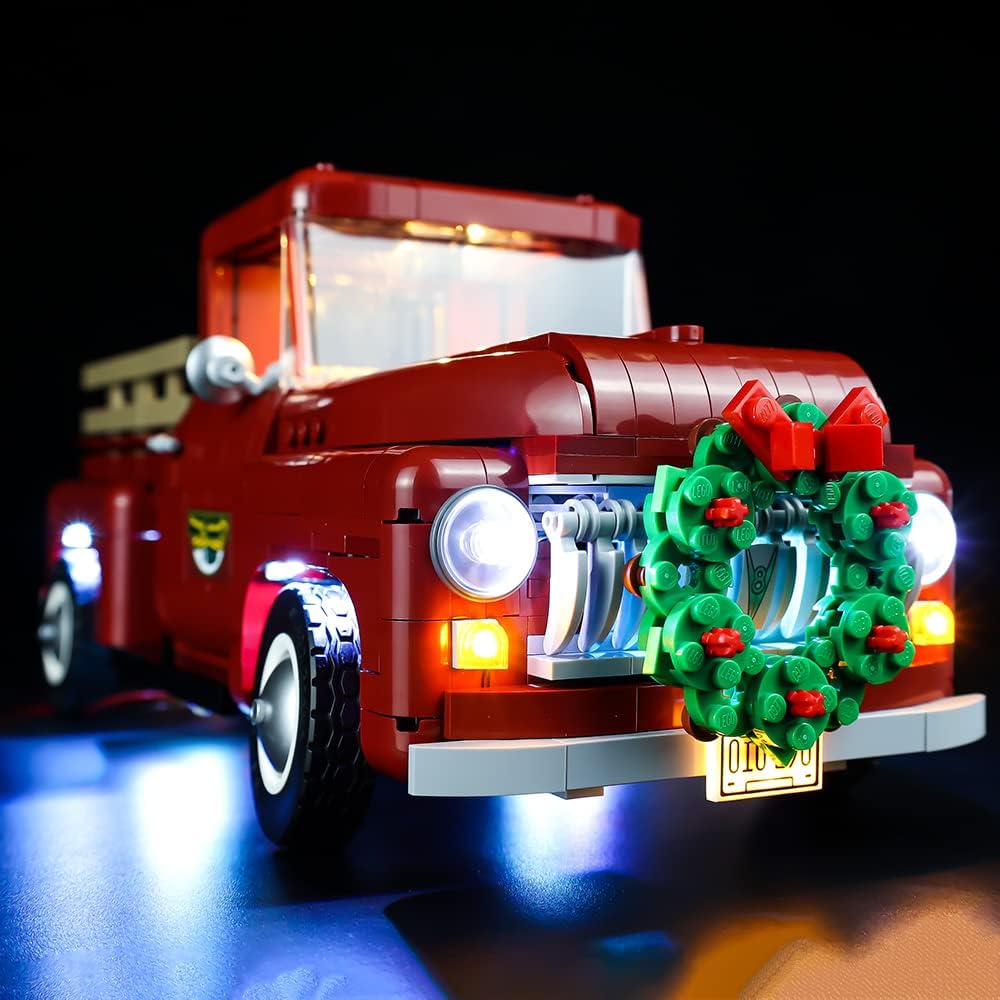 Kyglaring LED Light Kit Compatible with Lego Set 10290, Lighting Accessories Compatible with Creator Pickup Truck, Lights Only (Model Not Included), RC Version