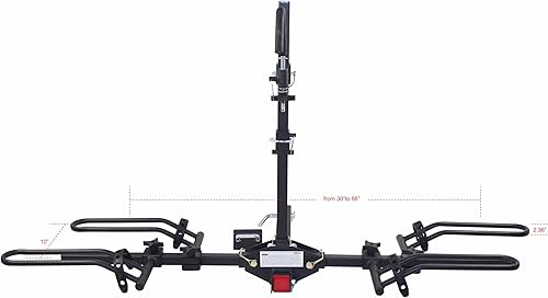 Miniatura 2 de MaxxHaul 50931 Soporte de enganche para 2 bicicletas de plataforma para automóviles, camiones, SUV, minivans  Compatible con bicicletas eléctricas,