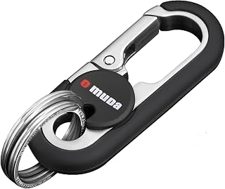 Key Chains Men, 2025 Car Key Chain for Men, Anti-Loss Keychain with Double Keyrings, Quick Release Key Chain