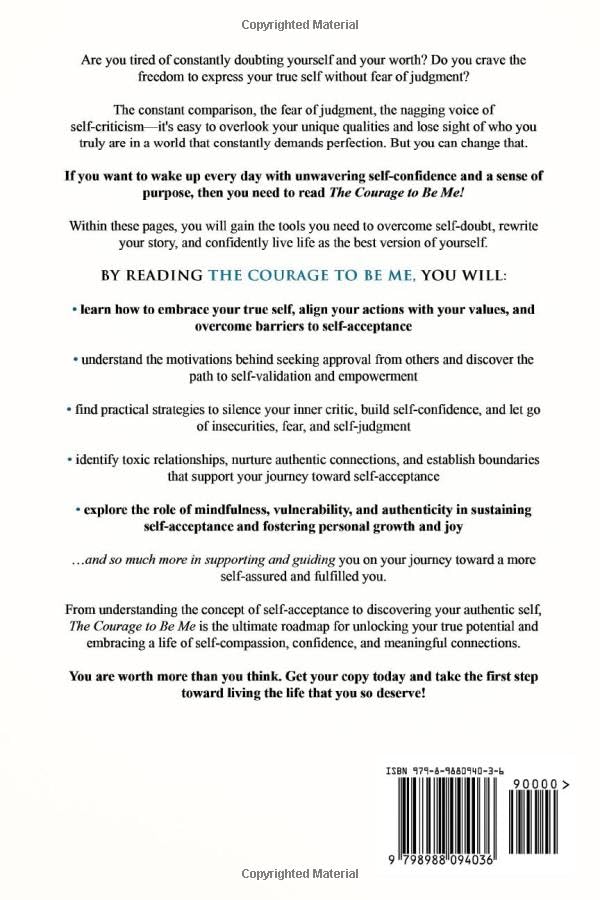 Vista 2 de The Courage to be Me A Roadmap to Self-Acceptence (The Courage to Be Me A Roadmap to Self-Acceptance)