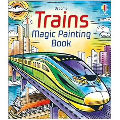 Trains Magic Painting Book