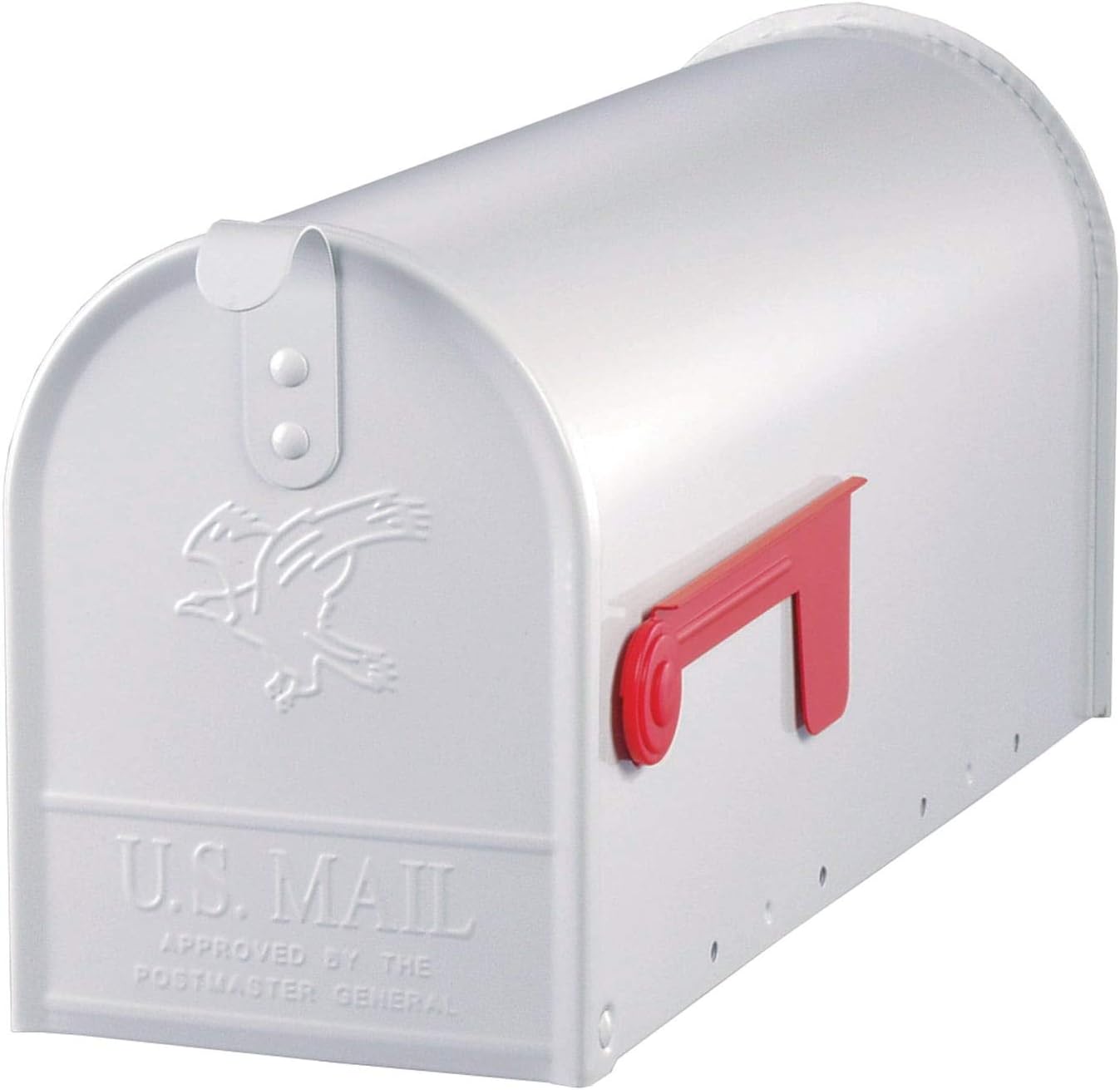 Unknown1 White Premium Steel Mailbox Metal