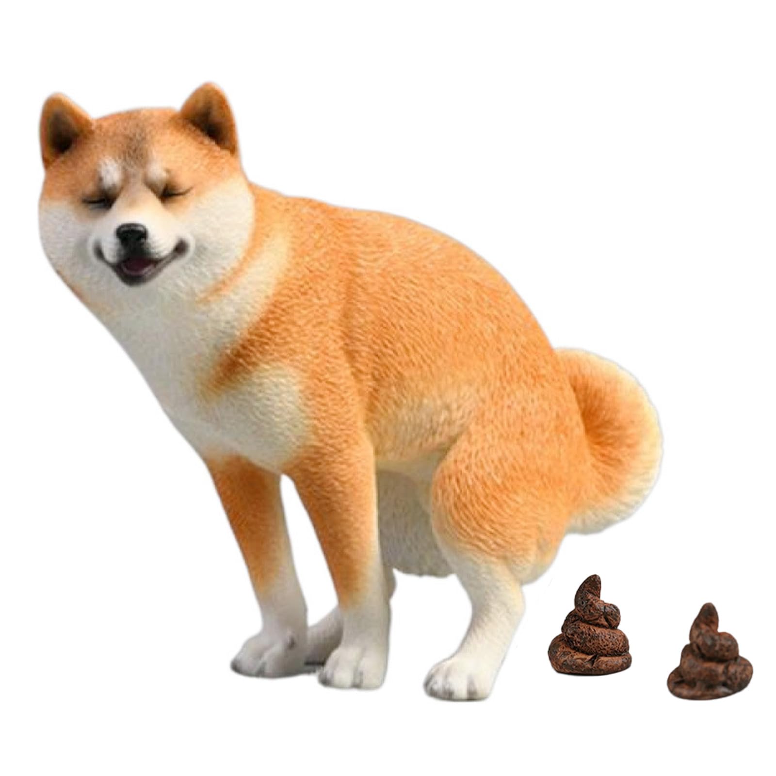 Avidora Shiba Inu Toy Poop Figurine Funny Goods Interior Poop Figure : Hobbies