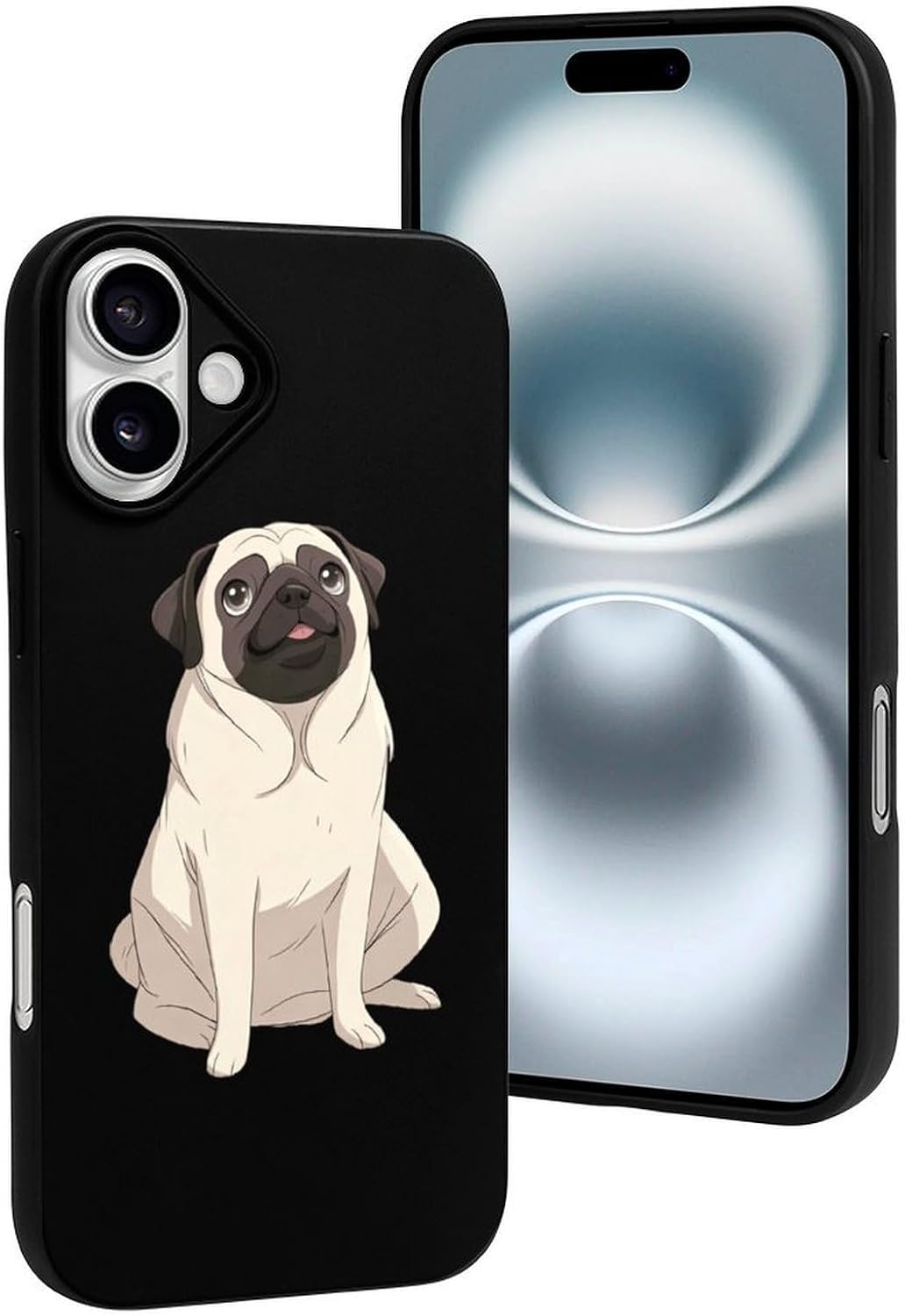 Cute Pug Phone Case for iPhone 16 Pro Max Plus 16E image 5