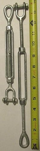 Miniatura 6 de Jones Sports Kit de cables resistente para interiores y exteriores para red de jaula de bateo de béisbol, sóftbol, con tensores de 38 pulgadas,