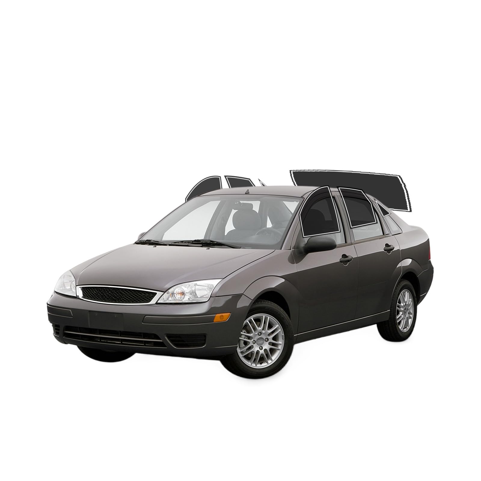 AUTOTEK Precut Window Tint Film For Ford Focus Sedan 2000-2007 All Side+Rear Windshield 10% VLT 2Ply Anti-Shatter, UV Block, Privacy Protection, Easy