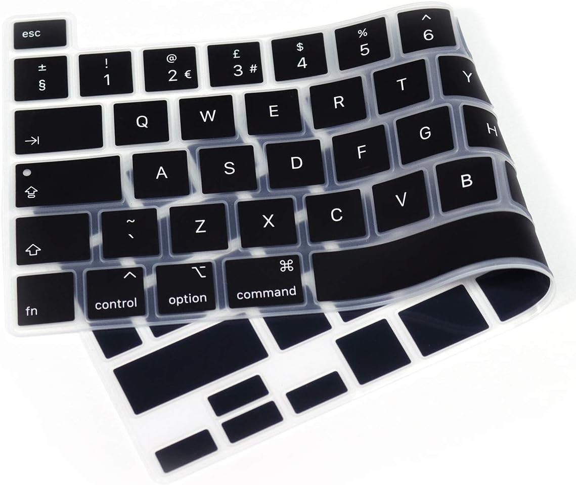 XHLWZR English Silicone Keyboard Cover for MacBook Pro 16" A2141 2019/2022 Pro 13 M2 for MacBook Pro 13 Magic Keyboard and MacBook Pro M1 Chip A2338/A2251/A2289 2020+,European Layout - Image 4