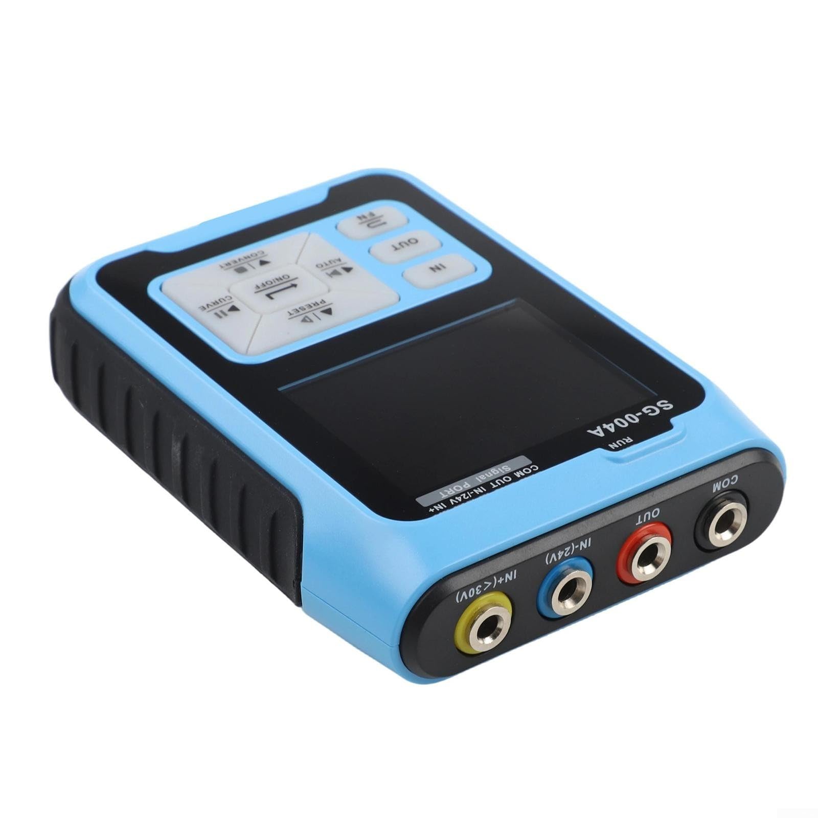 Calibrador de generador de señal portátil SG-004A para bucle de corriente de 4-20mA, voltaje de 0-24 V, frecuencia y pruebas con pantalla curva en tiempo real, conversión de unidades de ingeniería