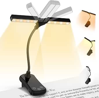 Lampe De Lecture Clip LED Portable - Mini Lumière Pour Livre Voyage - 3 Couleurs