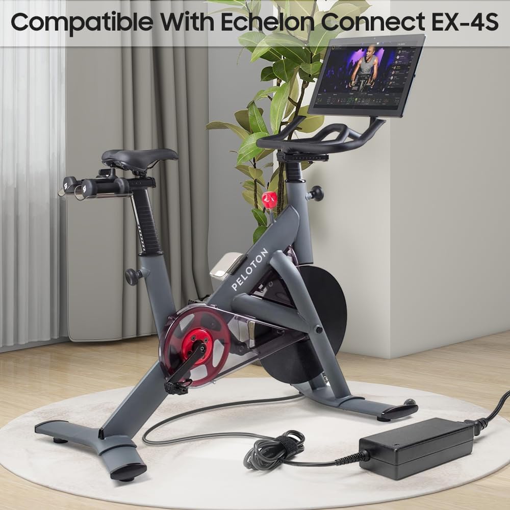 KFD 12V AC/DC Adapter for Echelon Connect EX5S ECHEX-5s ECHEX5s EX-5s-10 EX5S-10 EX-4S EX-4S+ Cycling Exercise Bike Power Cord Bowflex Max Trainer M9 Wahoo Kickr SUN-1200500 Power Supply Cord Charger