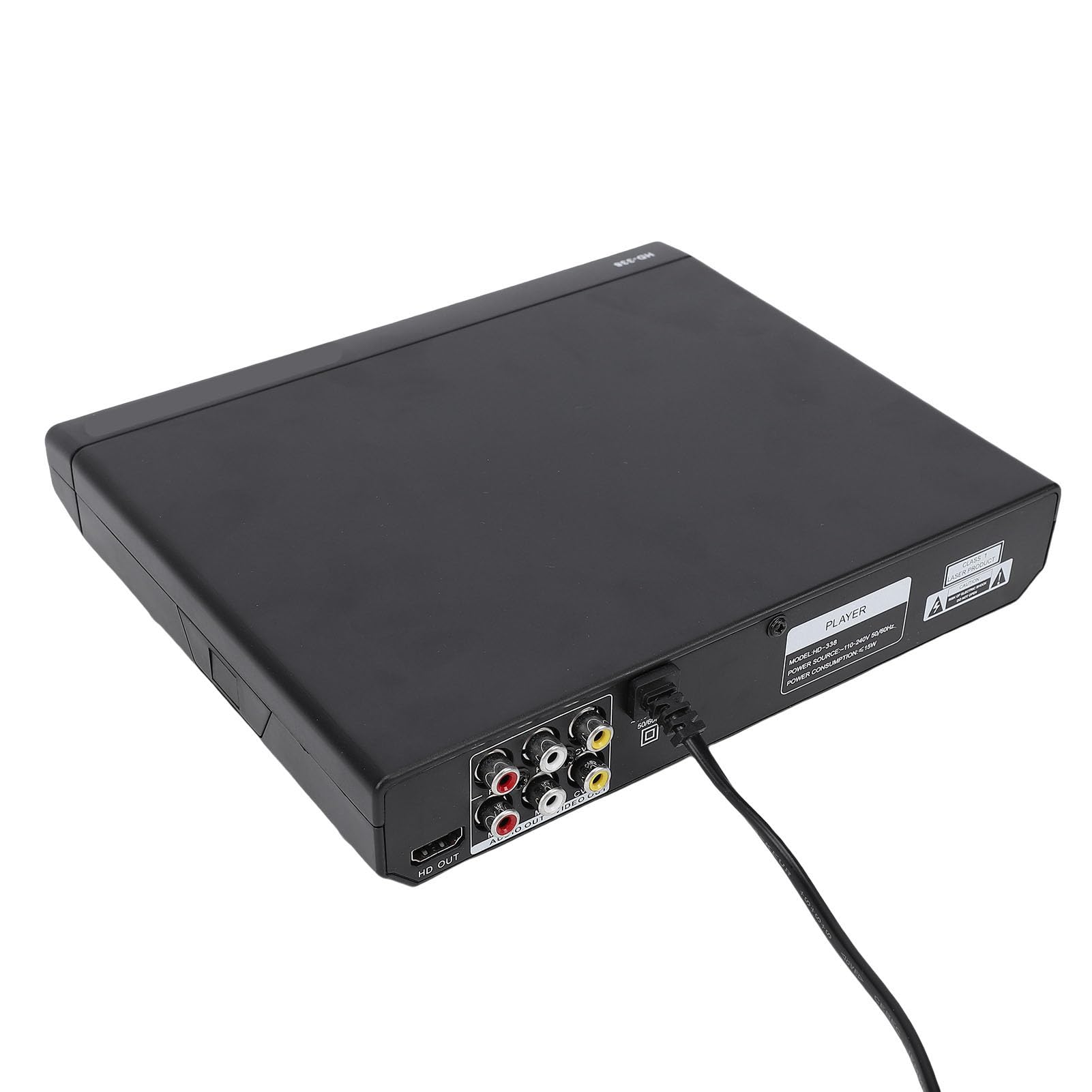 GOWENIC Odtwarzacz DVD, jakość Obrazu 1080P HD, Pliki na Pendrive'ie USB, z Pilotem i Mikrofonem, do Telewizora z Wejściem USB 6,5 Mm i Odtwarzaniem Plików MP3 (wtyczka UE)
