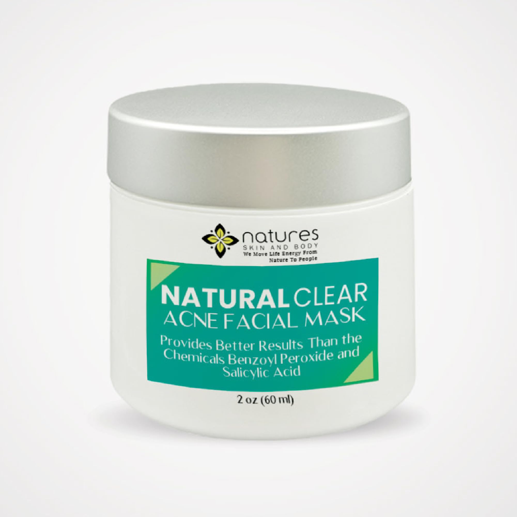 Natural Clear Acne Facial Mask | Fast-Acting Treatment for Zits, Spots, Blemishes, Whiteheads & Blackheads | Targets Root Cause of Breakouts |