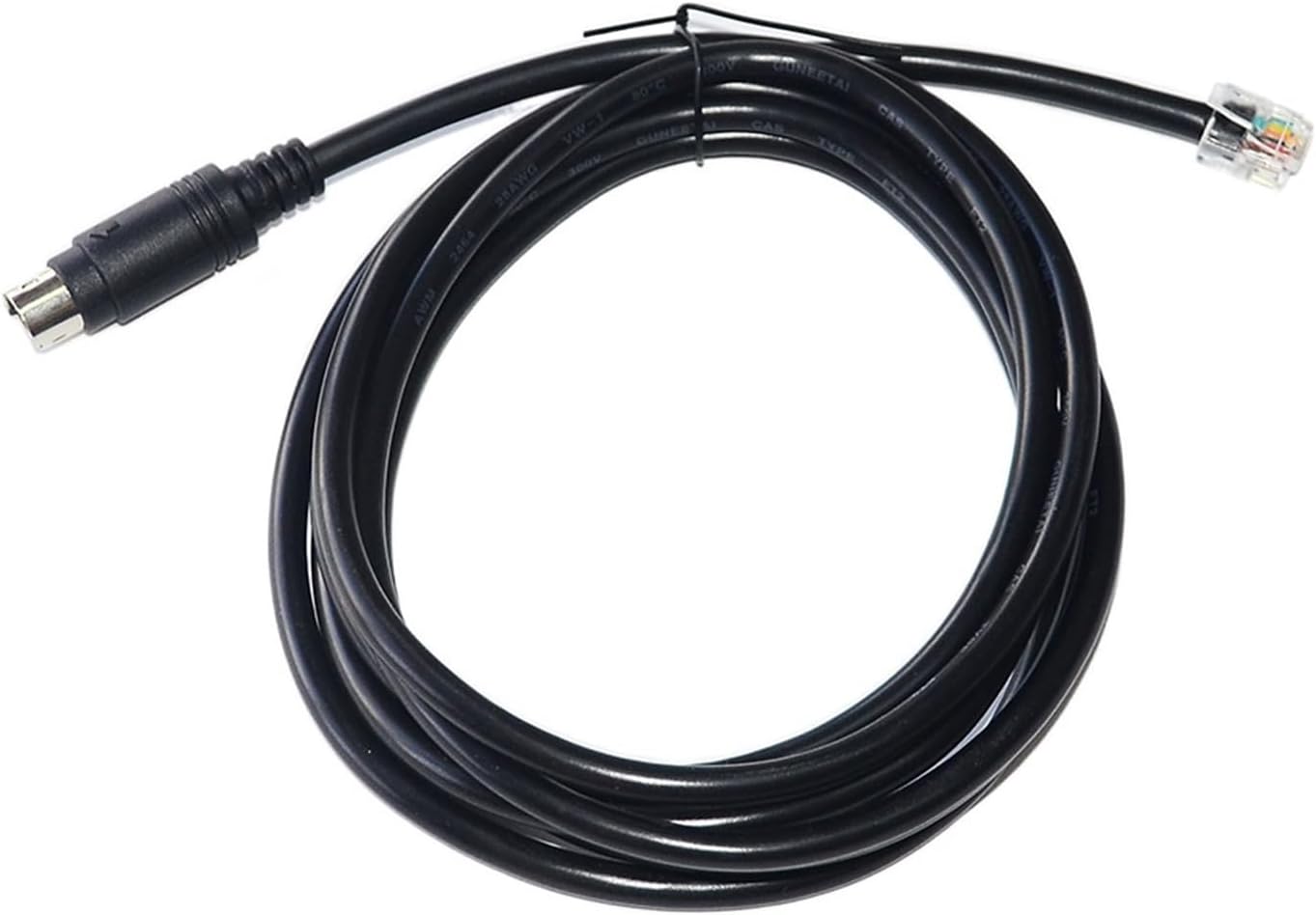 2M MINI DIN 6PIN to RJ12 6P6C Connector Cable for FANA Pedals/SHIFTERS to FANA Wheels KABLE PS/2 to RJ12 6PIN Cable(1m)