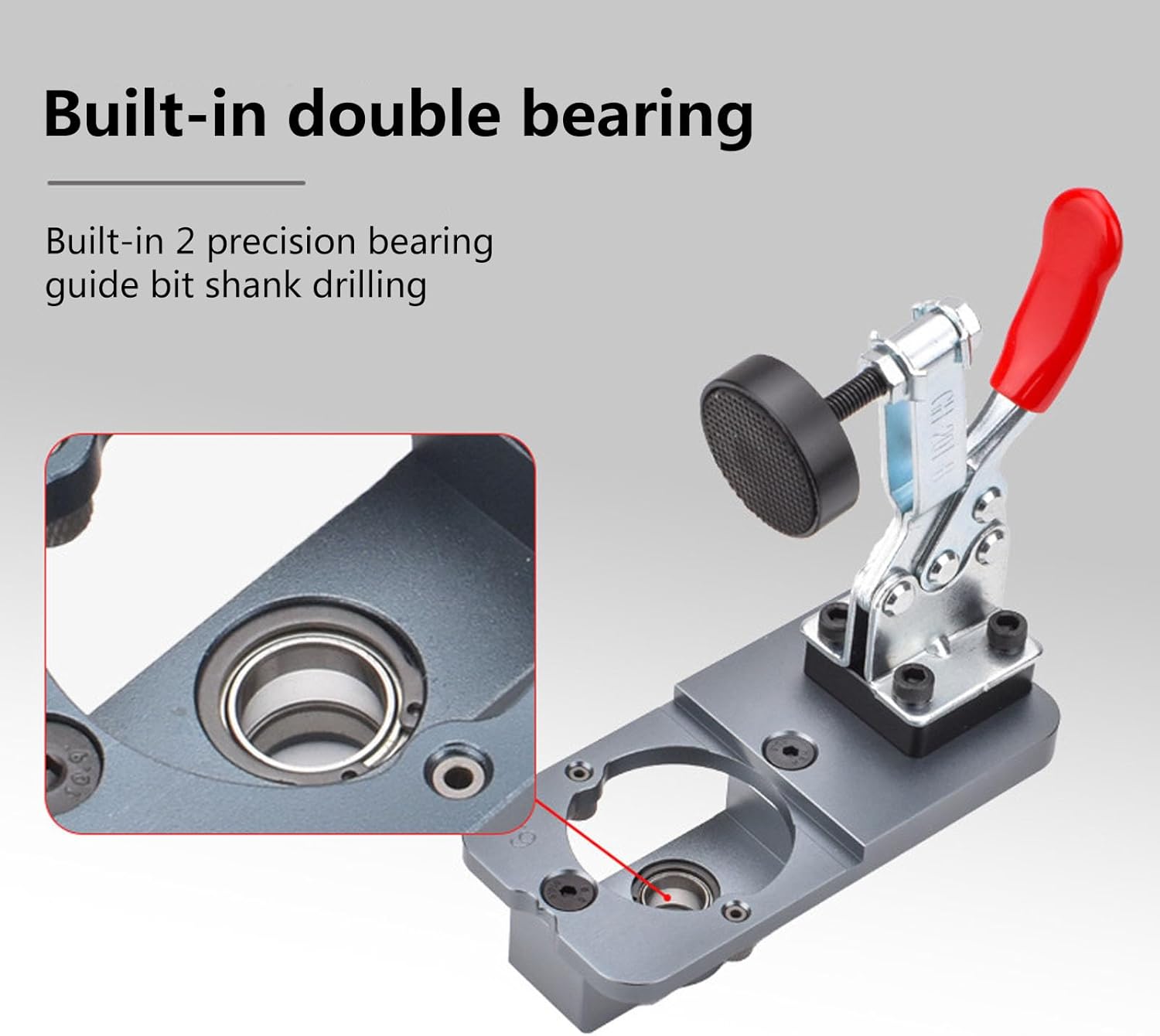 Uqezagpa 木工用 35mm ヒンジ穴開け器 隠しヒンジジグ キャビネットドア用ヒンジパンチングロケーター 簡単取り付け