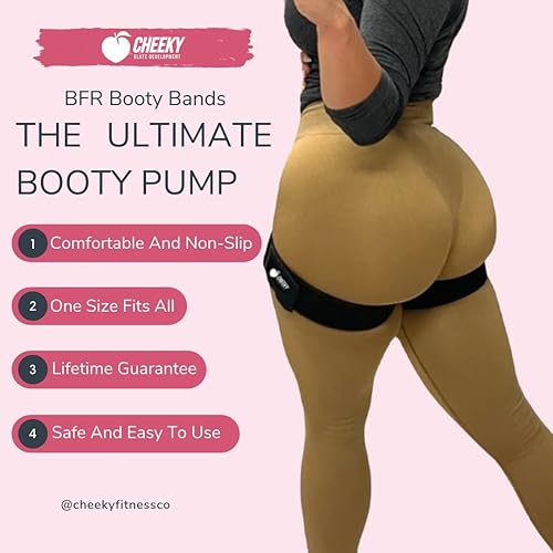 Miniatura 2 de BFR - Bandas para glúteos para mujer, correas de oclusión de flujo sanguíneo para entrenamiento de glúteos y piernas