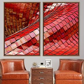 signwin 2 Piece Framed Canvas Wall Art Solid...