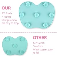 Vista 5 de Cepillo de maquillaje de silicona Estera de limpieza de cepillo de maquillaje Almohadilla limpiador de cepillo cosmético Esterilla de limpieza