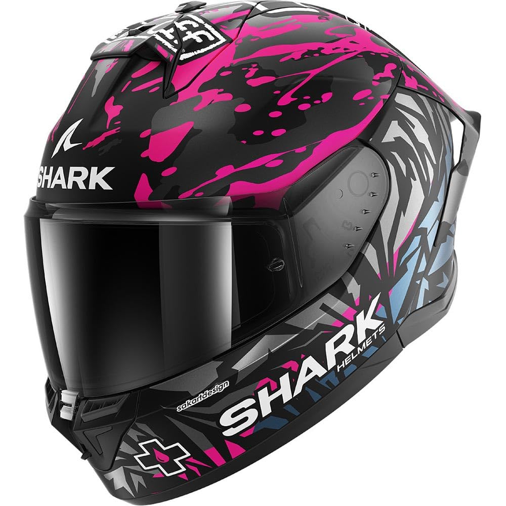 SHARK, Casco Moto Integrale SKWAL CUP Replica REDDING Black Violet Blue KVB, XS