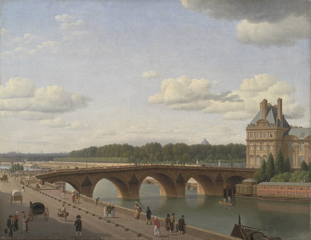 Tableau Pont Royal vu du quai Voltaire Eckersberg impression 60x90cm - 5