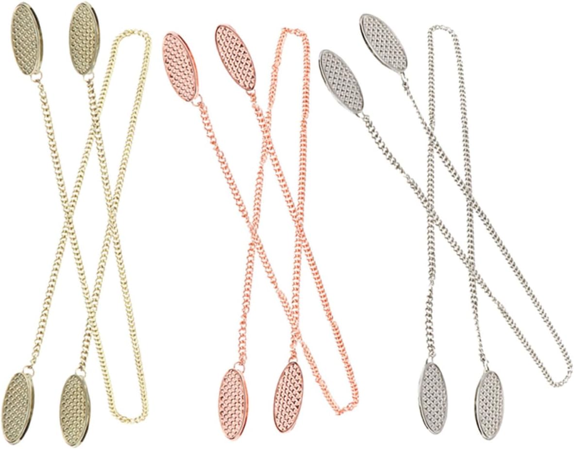 6pcs Alloy Napkin Holders Napkin Clip Rope Bib Holder Clips for Restaurant Supply