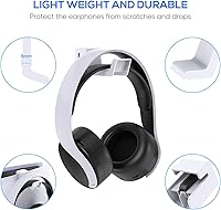 Vista 4 de FYOUNG Soporte de auriculares para PS5SlimPro, gancho para soporte de auriculares, compatible con consolas PlayStation 5 (blanco)