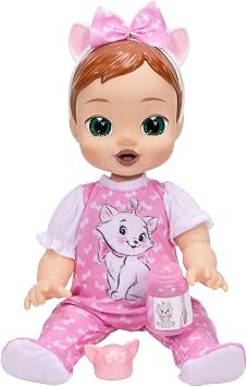 Disney Darlings 13-Inch Interactive Baby Doll Magical Lights, Sounds, Music & Wand Marie-Inspired Nurturing Doll with Accessories Multiple Skin Tones, Eye Colors Ages 2 and Up