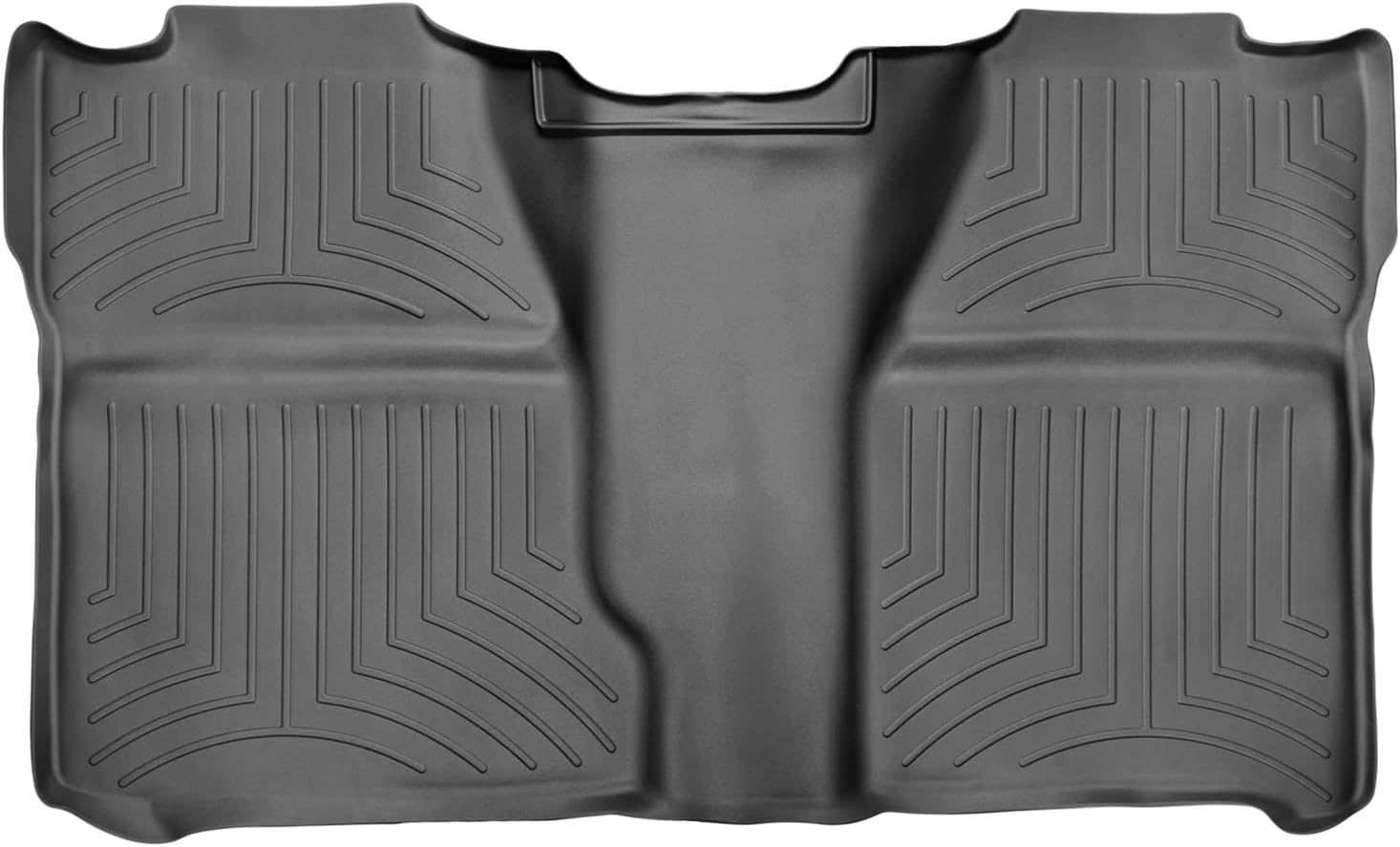 WeatherTech Custom Fit FloorLiners for Chevrolet Silverado, Silverado, Silverado - 2nd Row (440660), Black