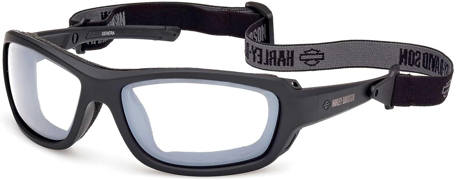 Harley-Davidson Mens Photochromic Performance Riding Sunglasses, W/Headstrap