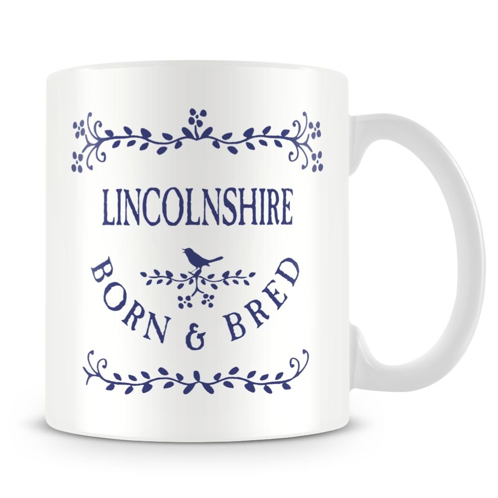 personalised4u Lincolnshire Born And Bred Ceramic Coffee Mug