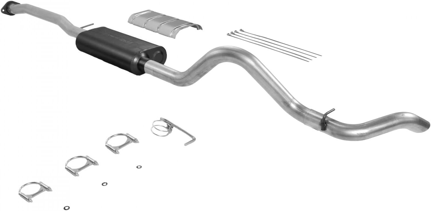 Flowmaster 17147 Force II Cat-Back Exhaust Kit 3 Inch Aluminized Steel Compatible with 1993-1995 Chevy/GMC trucks with a 5.0L or 5.7L engine with flanged catalytic converter