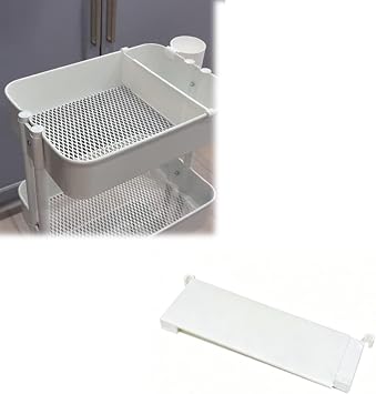 Compatible with Raskog, Adjustable Cart Dividers Snap-On Tray Organizer for Custom Storage in Utility Carts