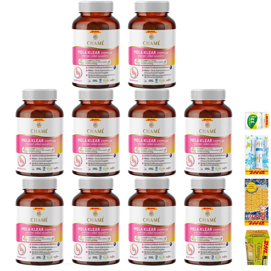 Havilah SHIPPING BY DHL Chame Mela Complex New Zealand Anti Aging Reduce Wrinkle Firm Smooth Radiant Skin 30Caps Set 10 Pcs By Beautygoodshop [Get Free For You Beauty Gifts]
