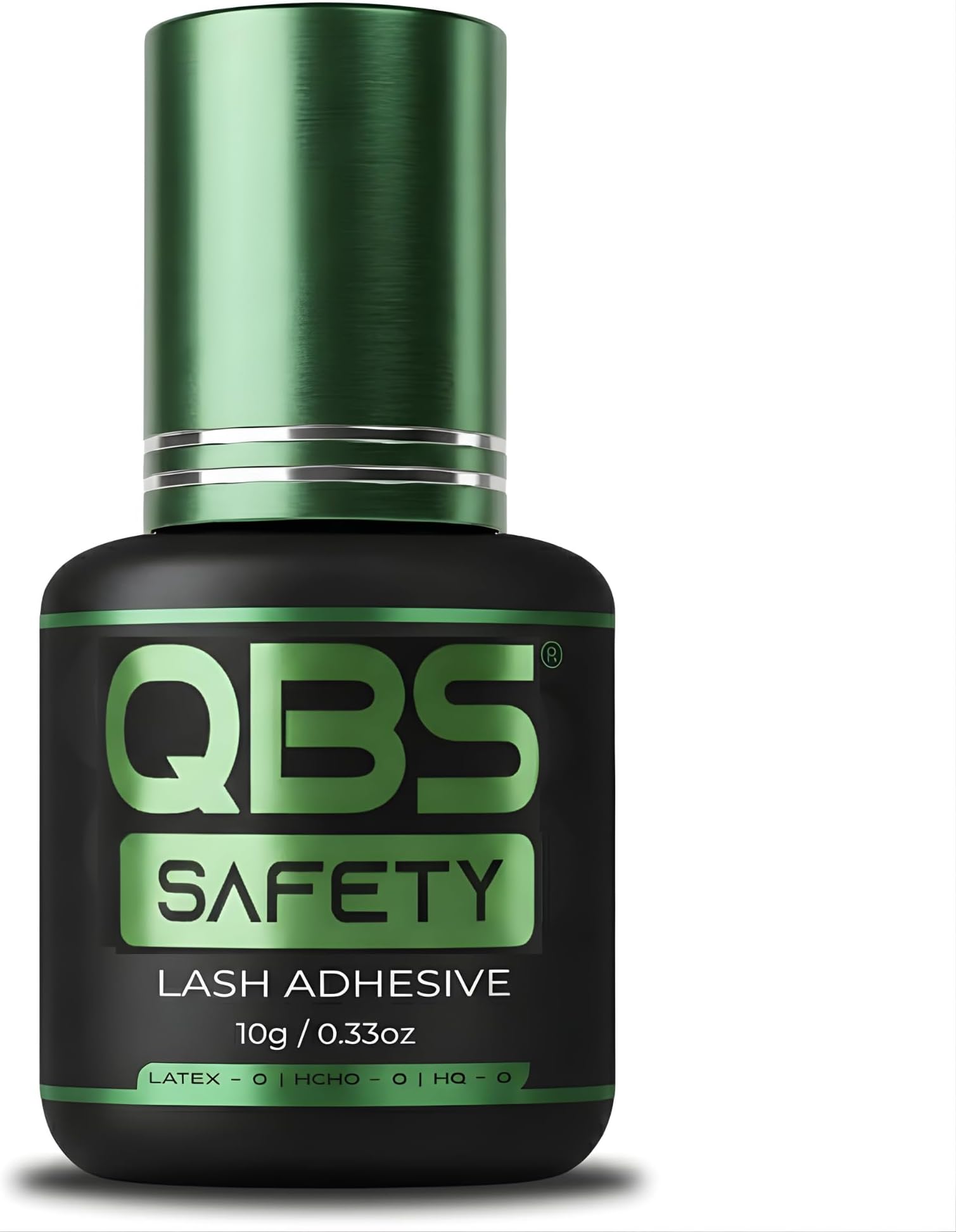 SAFETY Lash Glue for Eyelash Extensions | Professional Individual Eyelash Glue | Hypoallergenic Super Adhesive for Sensitive Eyes | Strong Bonding Lasts Up to 2 Weeks - Black (10g)