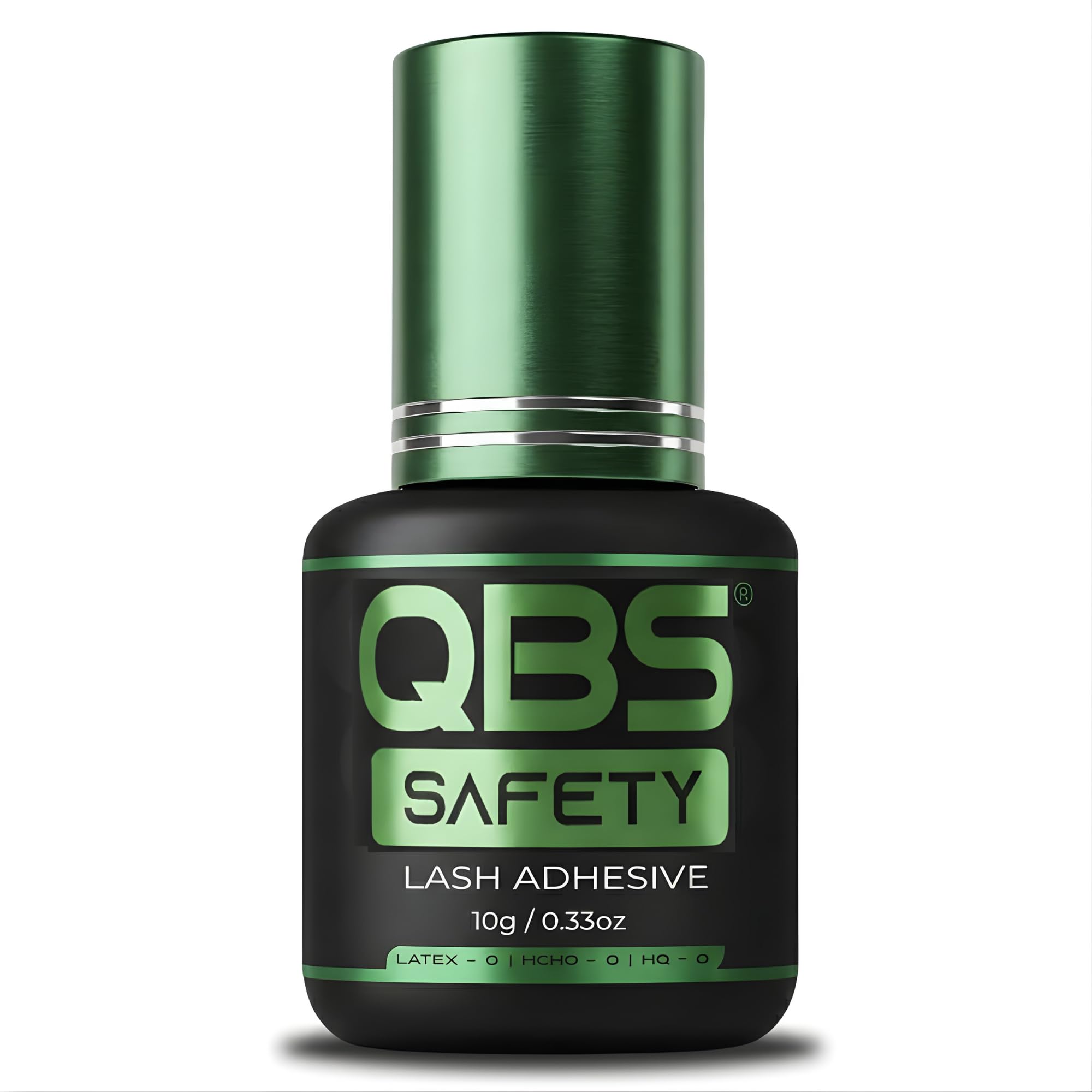 SAFETY Lash Glue for Eyelash Extensions | Professional Individual Eyelash Glue | Hypoallergenic Super Adhesive for Sensitive Eyes | Strong Bonding Lasts Up to 2 Weeks - Black (10g)