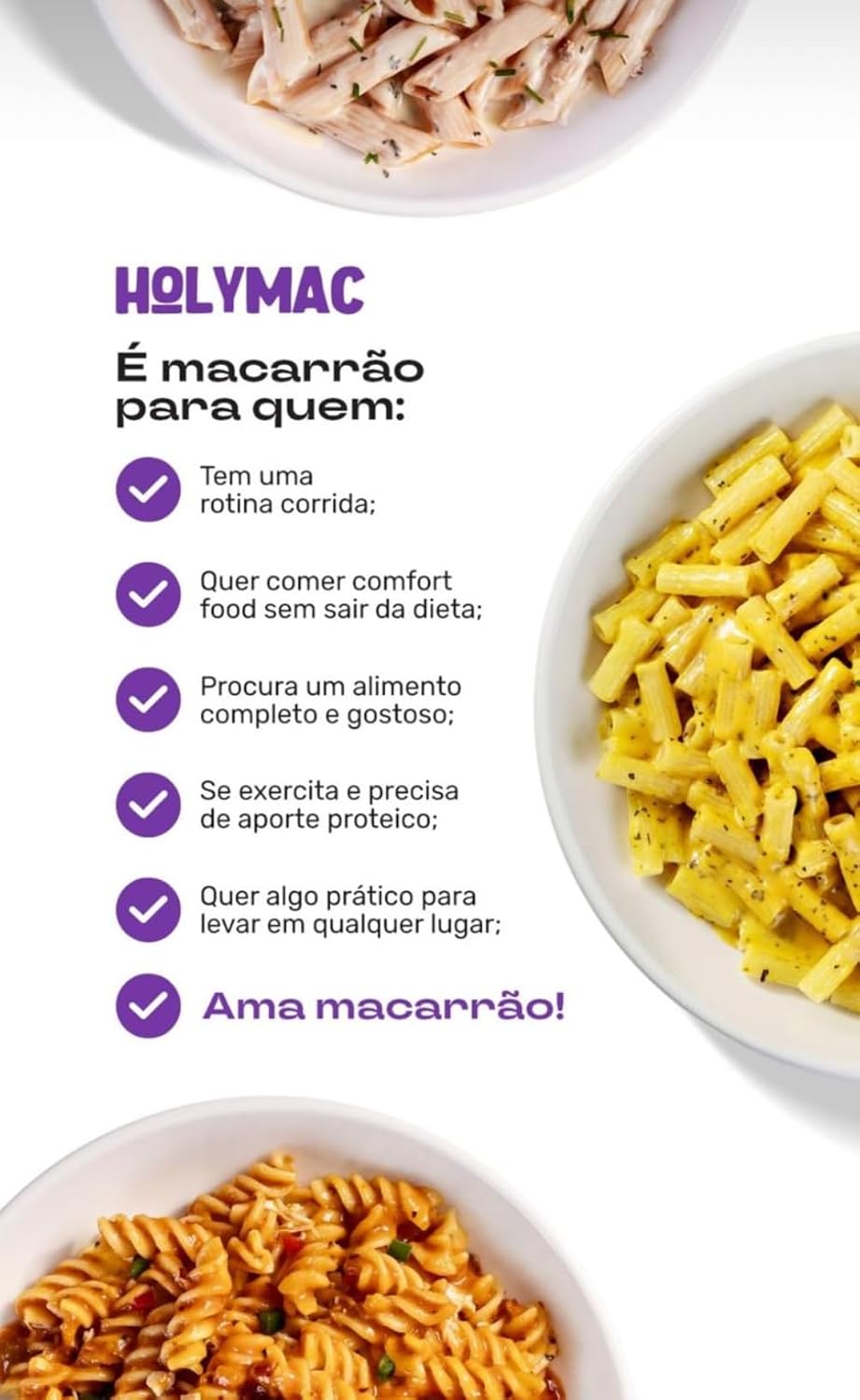 MACARRÃO PROTEICO SEM GLÚTEN HOLYSOUP MAC QUEIJO 190G