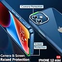 TheGiftKart Ultra-Hybrid Crystal Clear Back Case Cover for iPhone 12 Mini | Shockproof Design | Hard Back Cover Case for iPhone 12 Mini (PC & TPU, Transparent) gallery image