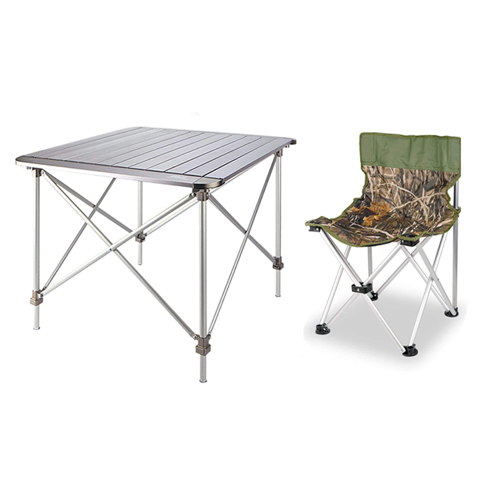 Ensemble table et chaises de camping pliables portables et relevables