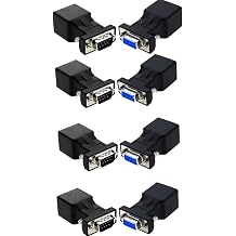 RJ45 to RS232,COOSO DB9 9-Pin Serial Port to RJ45 Female Cat5e/6 Ethernet LAN Adapter,4pairs